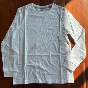 🦊 Old Navy White Kids Long Sleeve Tee
